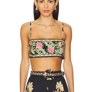 HEMANT & NANDITA Multicolor Floral Crop Top